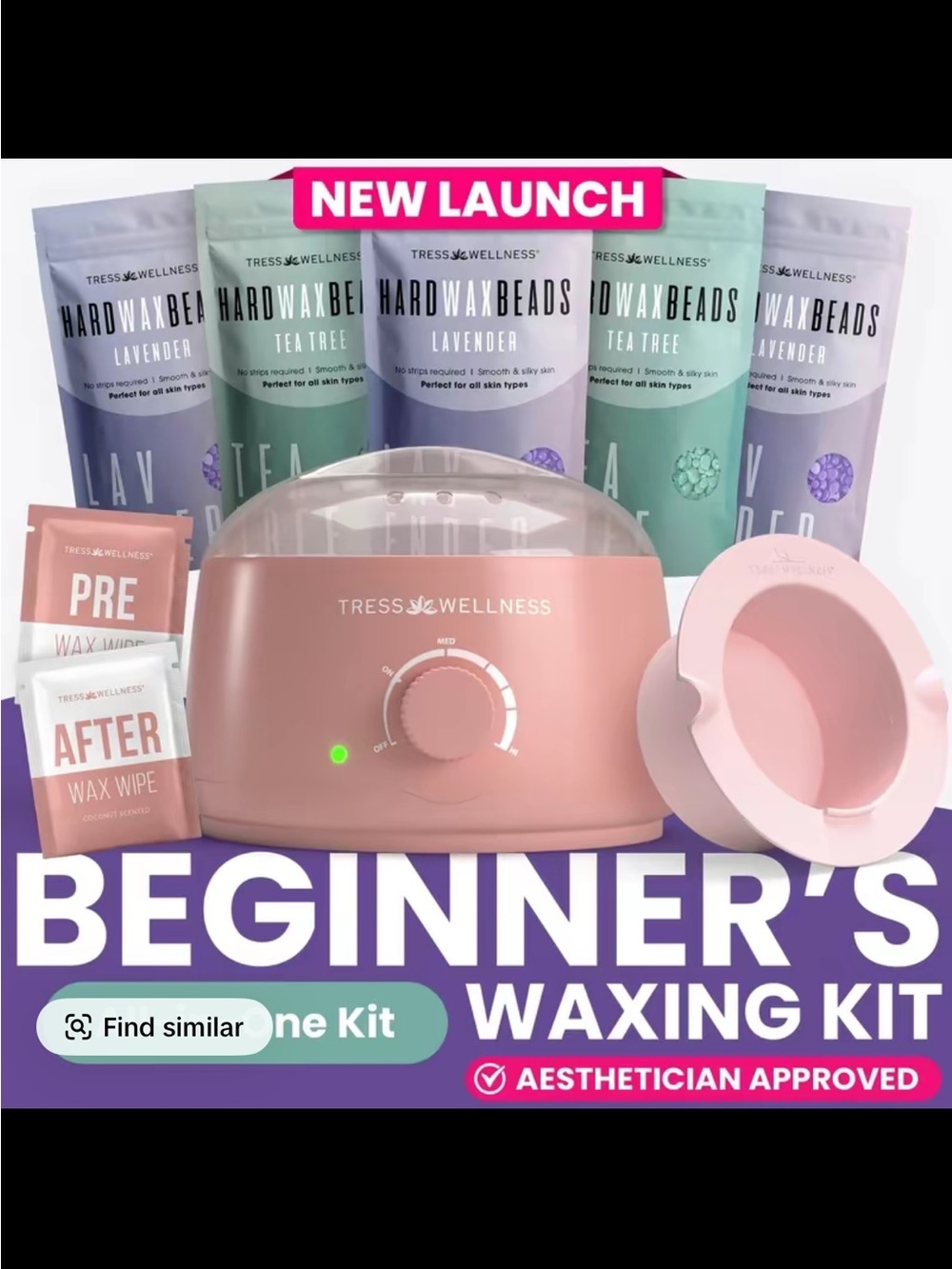 Beginner's Waxing Kit – Pink Wax Heater Set